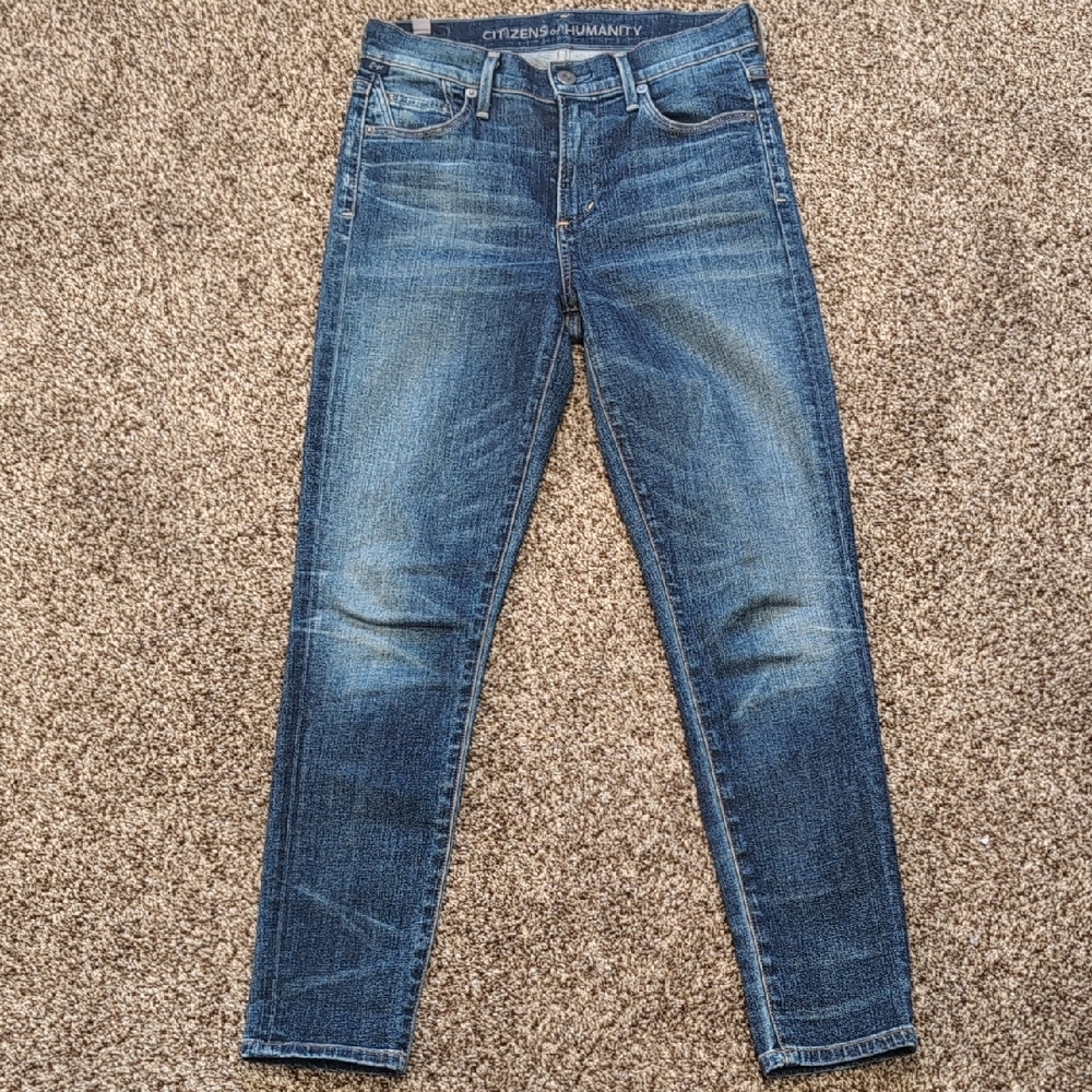 Citizens of Humanity Rocket High Rise Cropped Skinny Jeans Size 26
